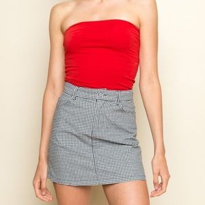 Checkered Brandy Melville skirt